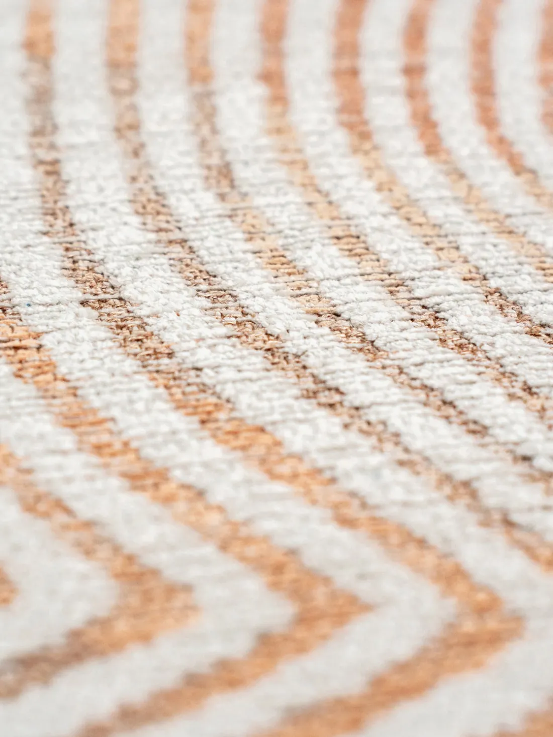 Alfombra redonda de tejido plano Coral