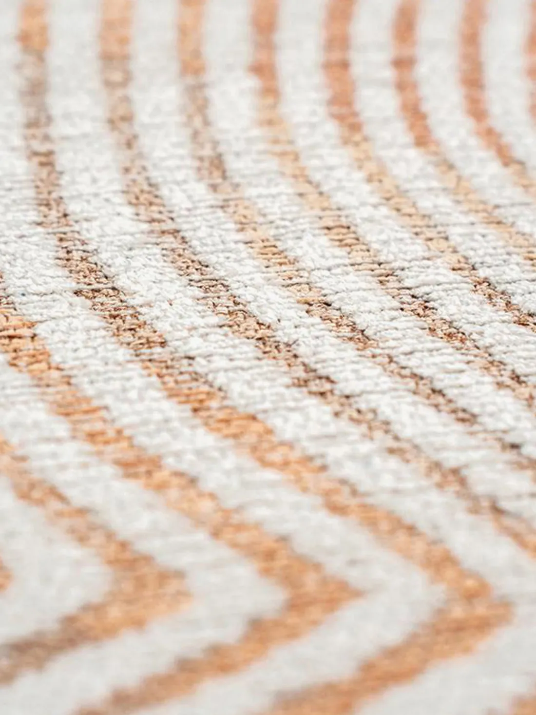 Alfombra redonda de tejido plano Coral