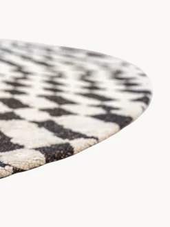 Alfombra redonda tejida Jacquard Barber