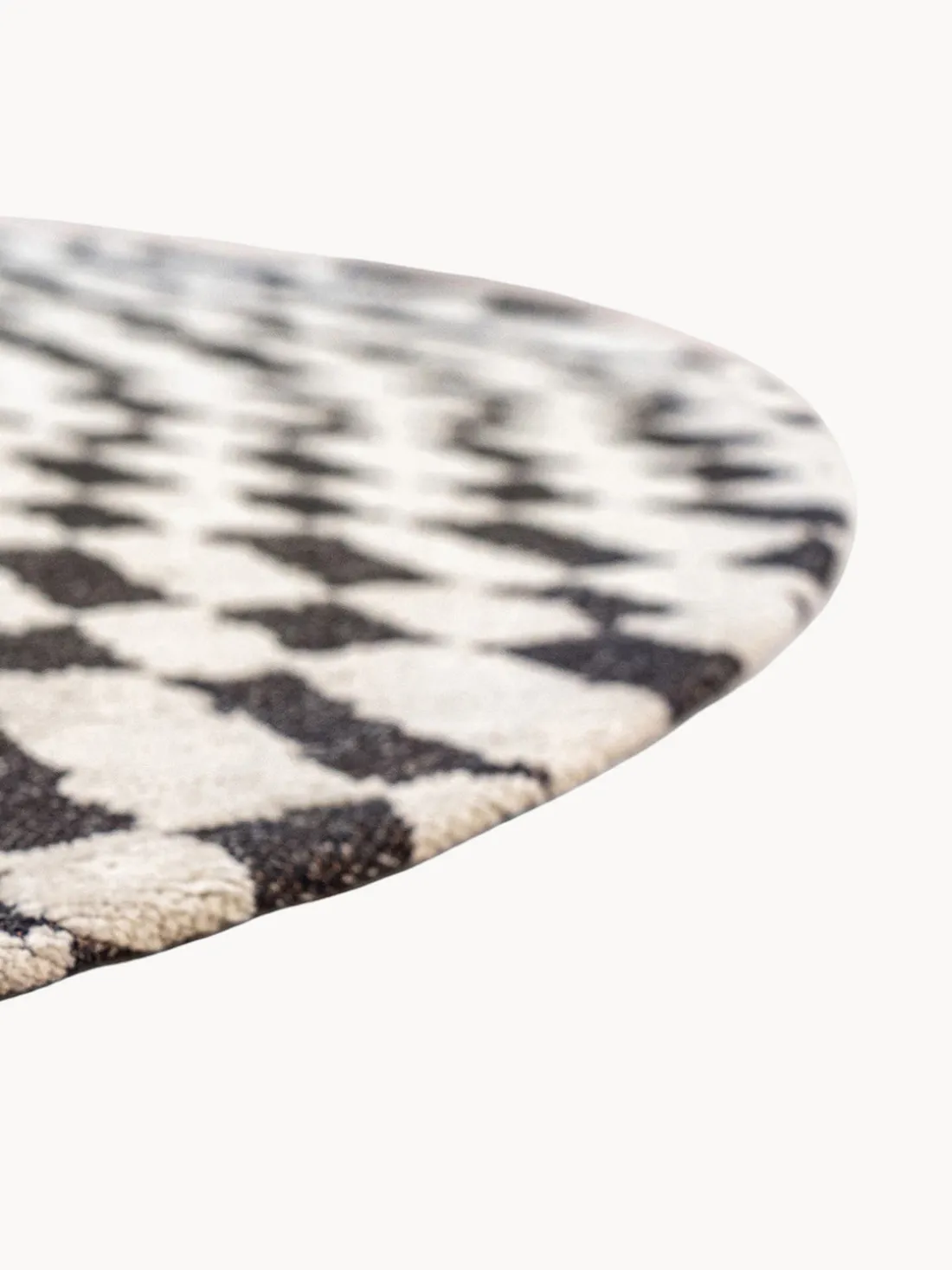 Alfombra redonda tejida Jacquard Barber