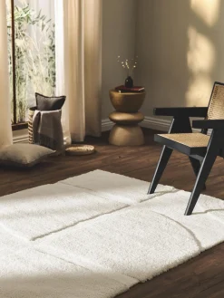 Alfombra texturizada de pelo largo Jade