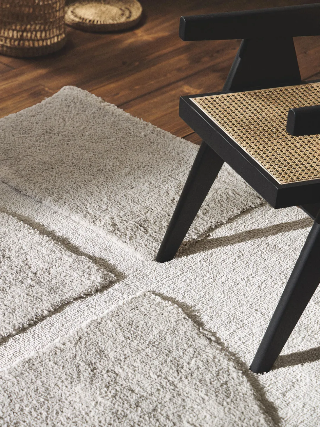 Alfombra texturizada de pelo largo Jade