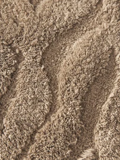 Alfombrilla de baño antideslizante con diseño en relieve Leaf