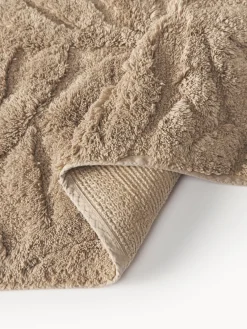 Alfombrilla de baño antideslizante con diseño en relieve Leaf