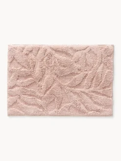 Alfombrilla de baño antideslizante con diseño en relieve Leaf