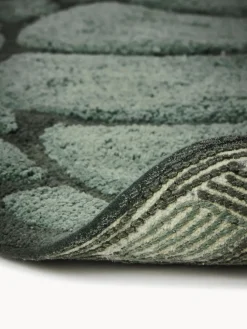 Alfombrilla de baño de algodón orgánico en forma de tortuga Lazy