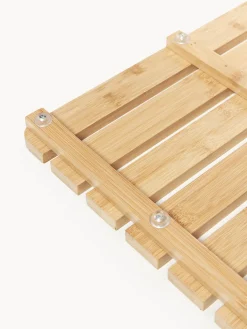 Alfombrilla de baño de bambú Kit