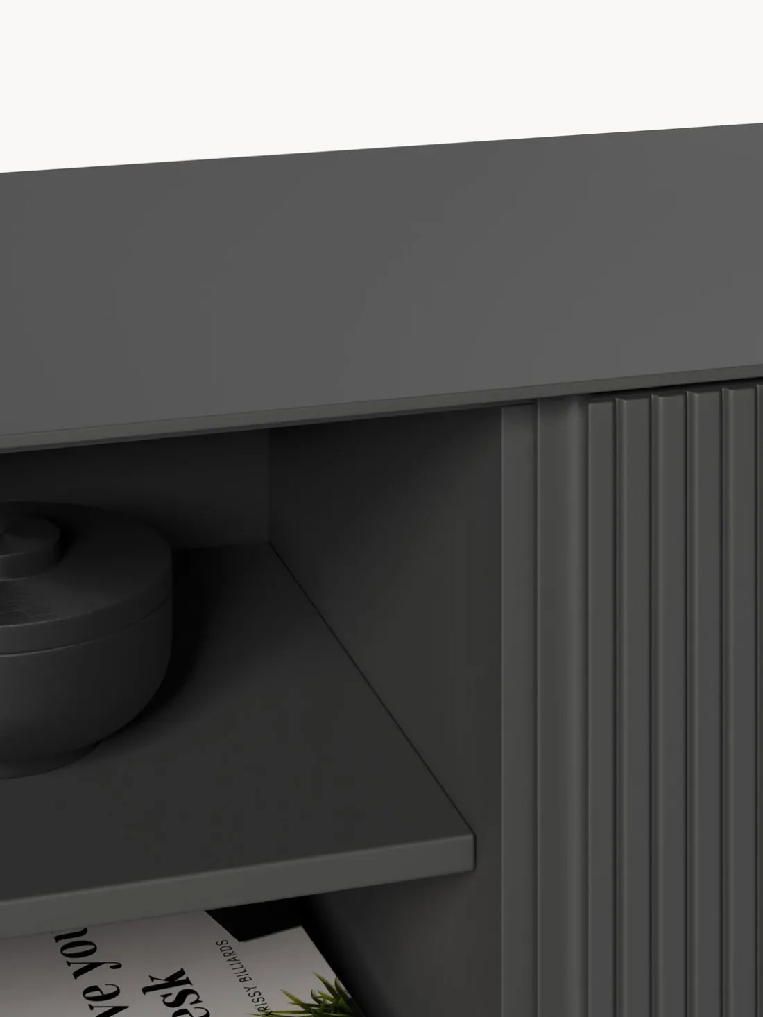 Aparador con frente acanalado Shea