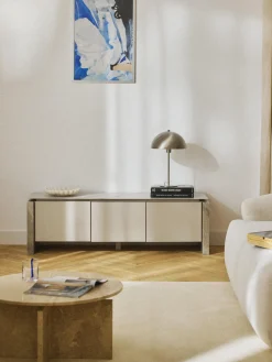 Aparador de mármol y metal Bruce