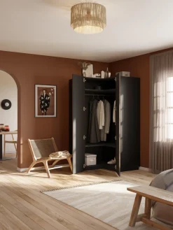 Armario esquinero modular Simone, 2 puertas (115 cm)