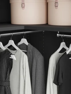 Armario esquinero modular Leon, 2 puertas (115 cm)