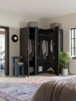 Armario esquinero modular Leon, 3 puertas (165 cm), diferentes variantes