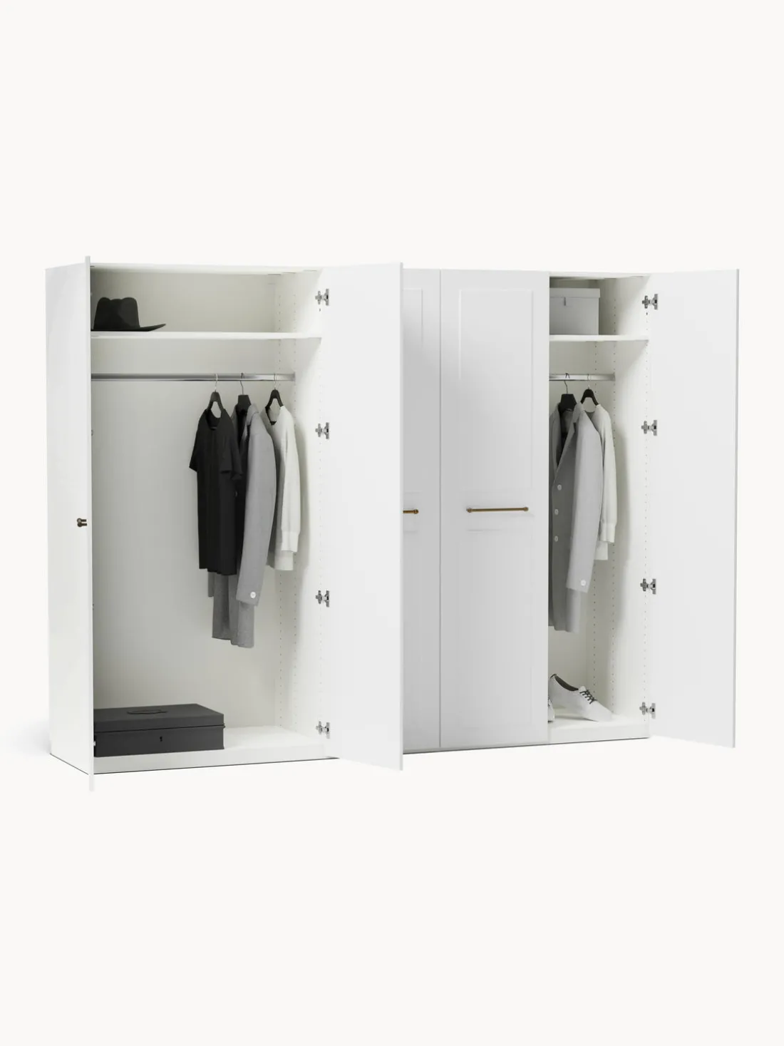 Armario modular Charlotte, An 250 cm, variantes diferentes