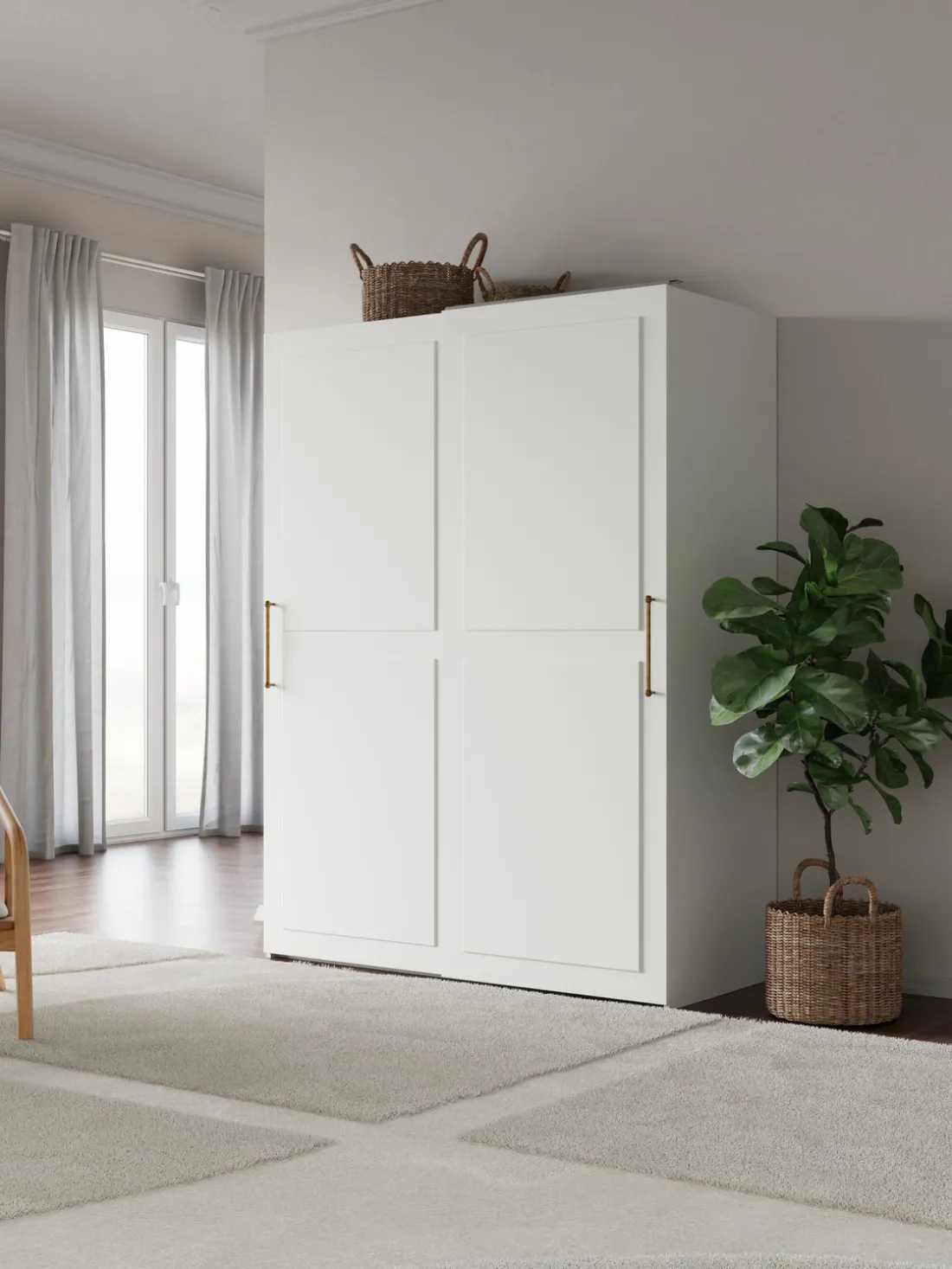 Armario modular Charlotte, 2 puertas correderas (150 cm), diferentes variantes
