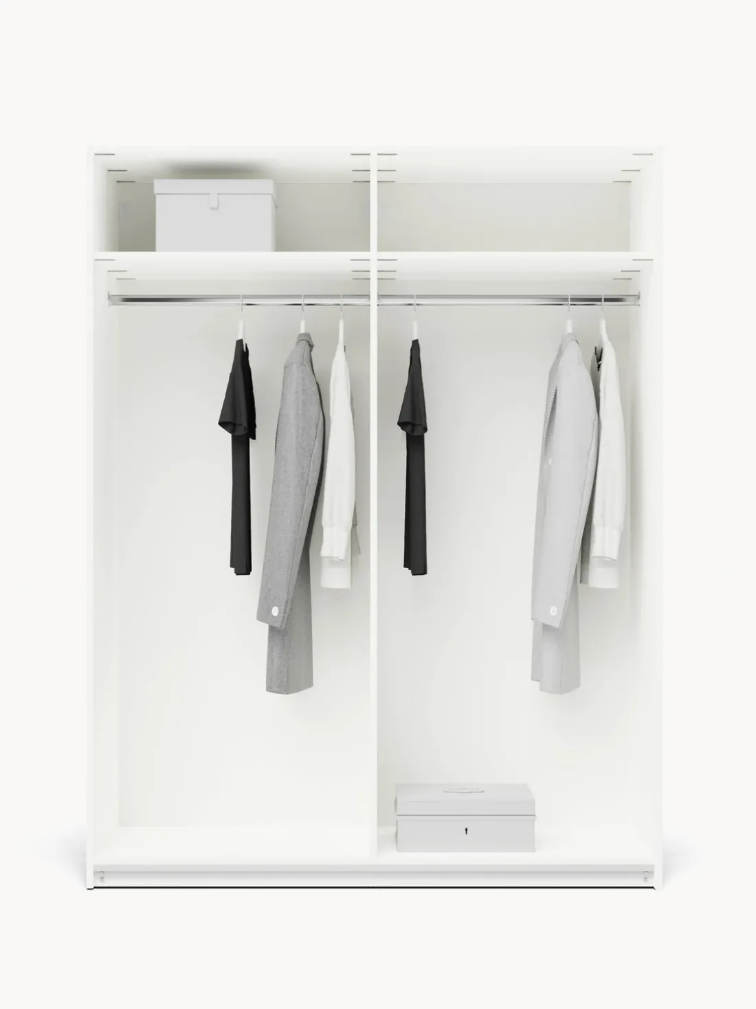 Armario modular Charlotte, 2 puertas correderas (150 cm), diferentes variantes