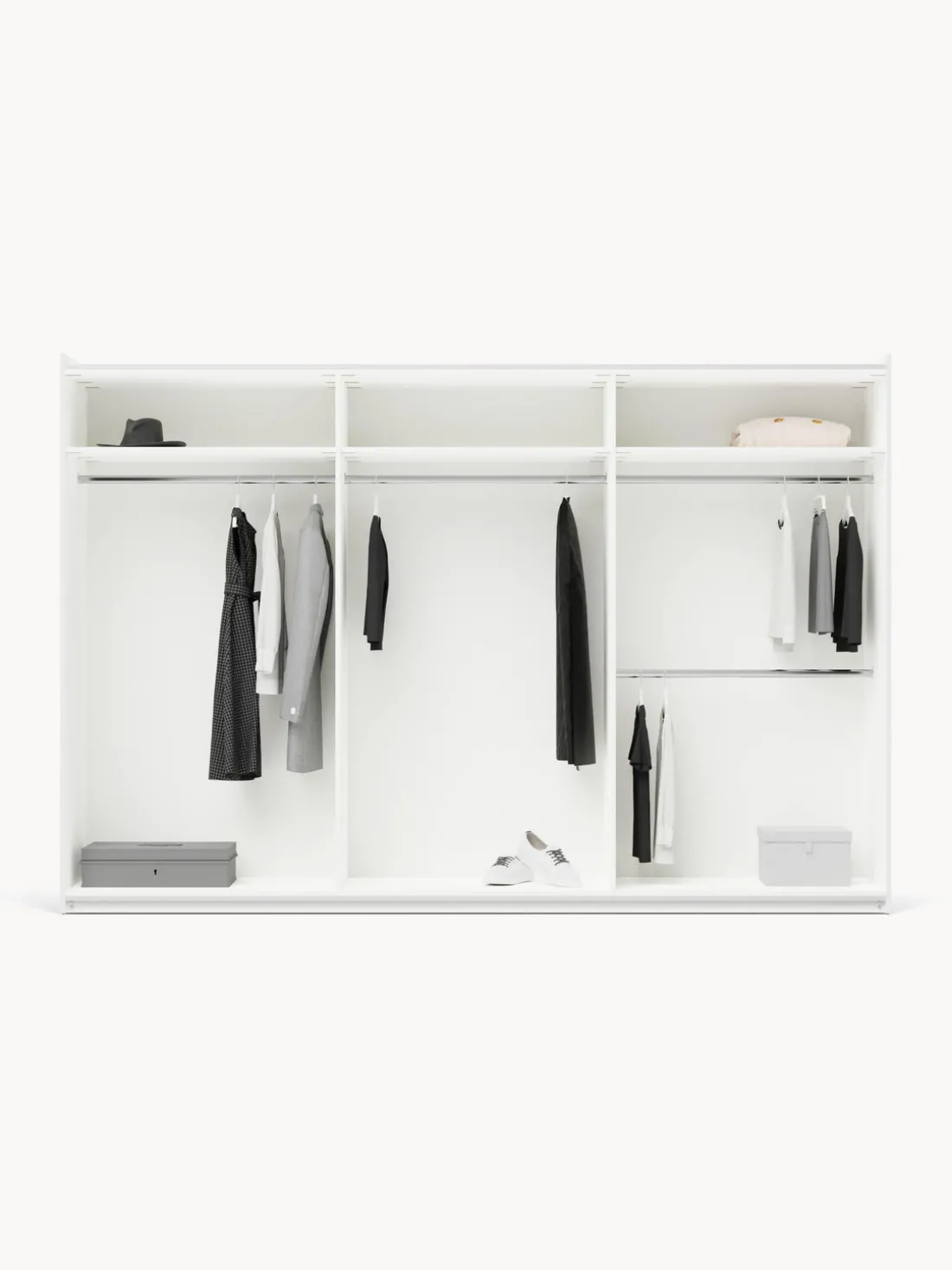 Armario modular Leon, 3 puertas correderas (300 cm), diferentes variantes