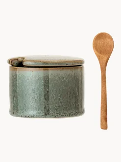 Azucarero de gres con cuchara de madera Pixie