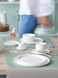 Bajopatos de porcelana Fine Bone China Oco, 6 uds.