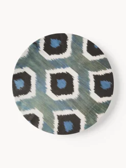 Bajoplato artesanal de porcelana Ikat