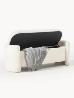 Banco de borreguillo con espacio de almacenamiento Benji