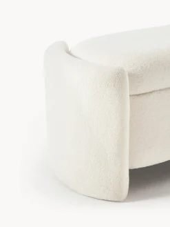 Banco de borreguillo con espacio de almacenamiento Benji