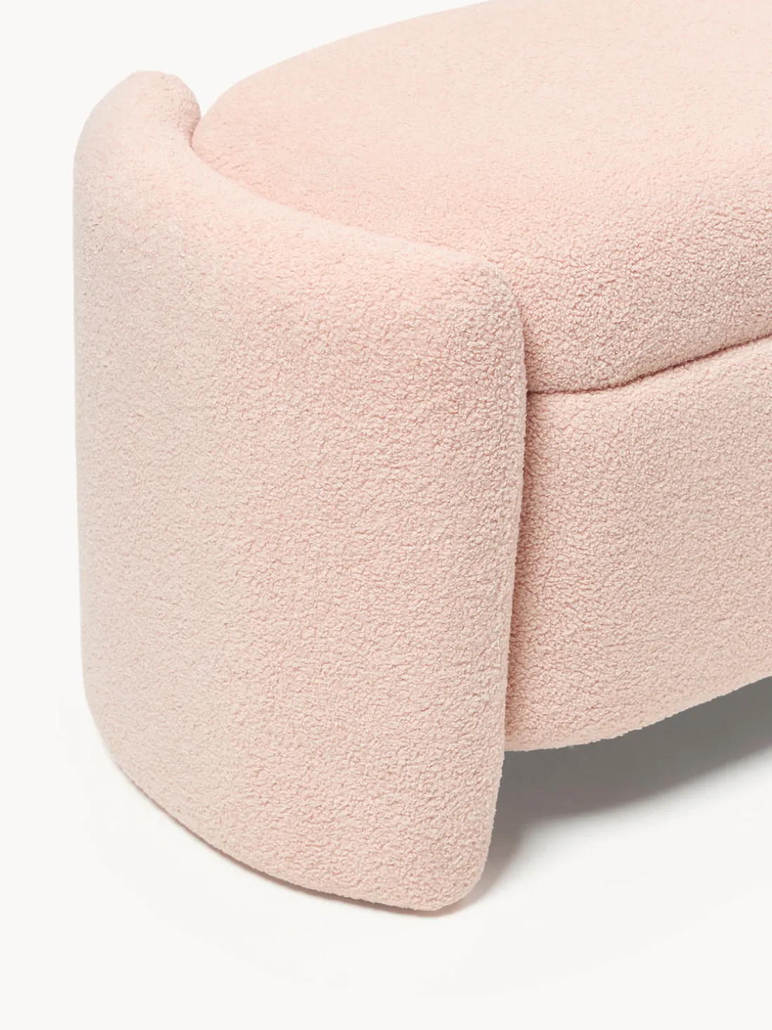 Banco de borreguillo con espacio de almacenamiento Benji