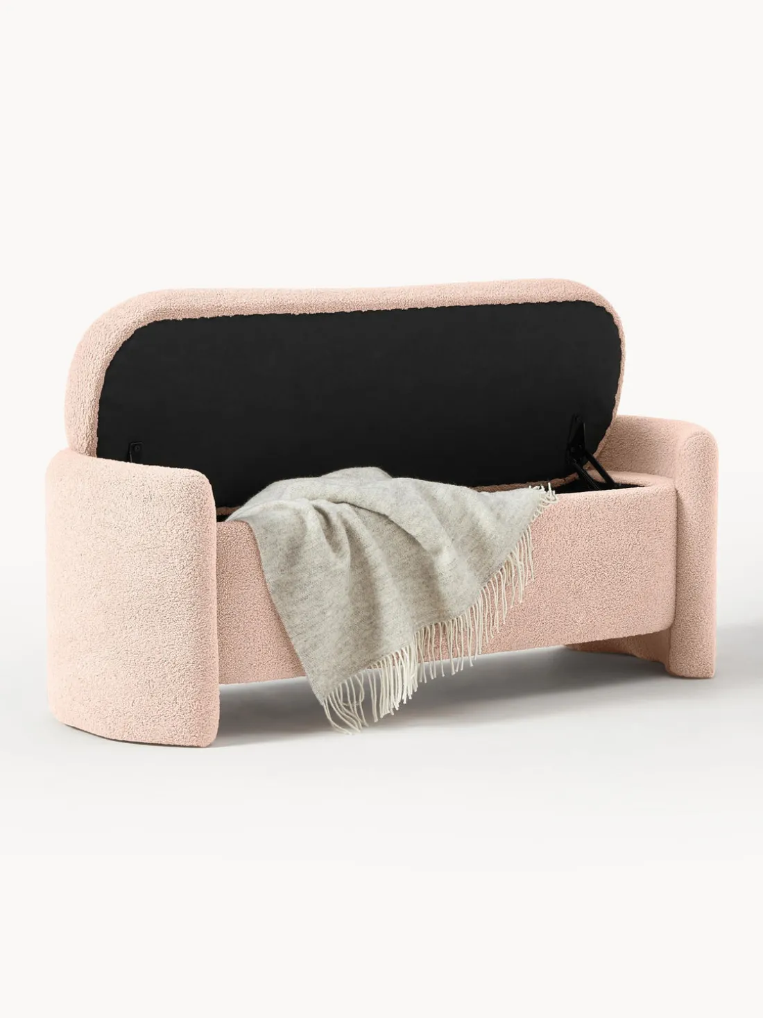 Banco de borreguillo con espacio de almacenamiento Benji