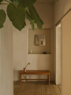 Banco de madera de abedul 01