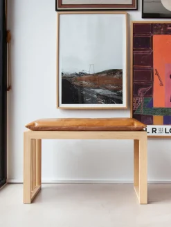 Banco de madera de bambú Rib