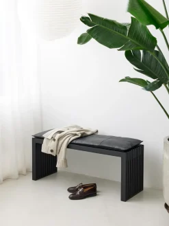 Banco de madera de caoba Rib