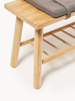 Banco de madera de caucho Linde