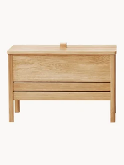 Banco de madera de roble con espacio de almacenaje A Line