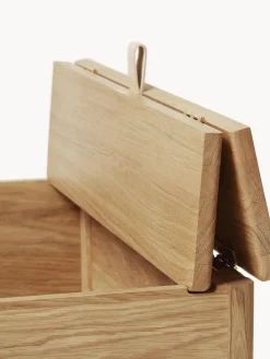 Banco de madera de roble con espacio de almacenaje A Line