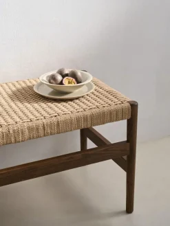 Banco de madera de roble Zaide