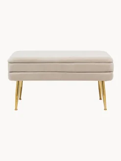 Banco de terciopelo con espacio de almacenamiento Pavlina