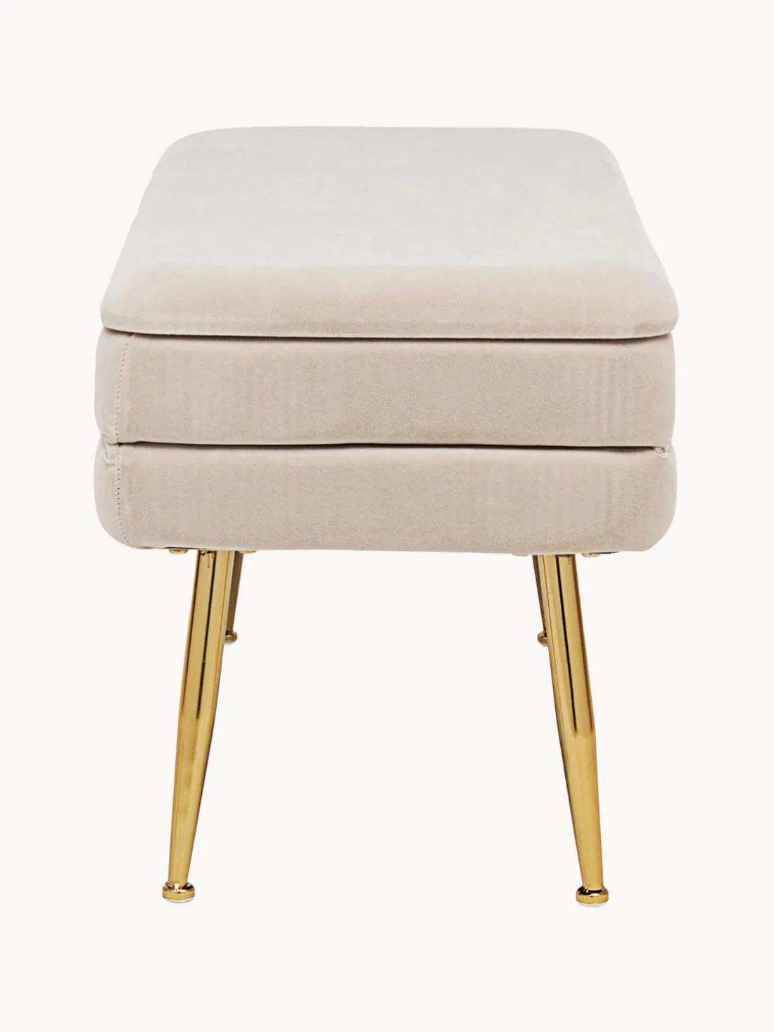 Banco de terciopelo con espacio de almacenamiento Pavlina