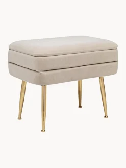 Banco de terciopelo con espacio de almacenamiento Pavlina