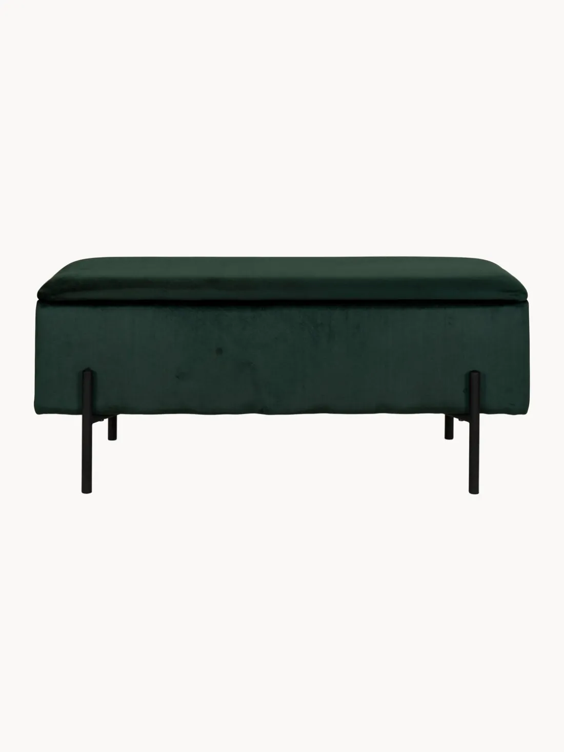 Banco en terciopelo con espacio de almacenamiento Watford