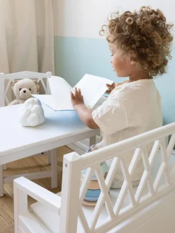 Banco infantil con espacio de almacenamiento Harlequin