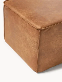 Banco tapizado en cuero reciclado Sanja