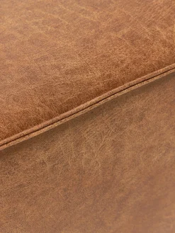 Banco tapizado en cuero reciclado Sanja