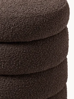 Banco tapizado en tejido bouclé con espacio de almacenamiento Alto