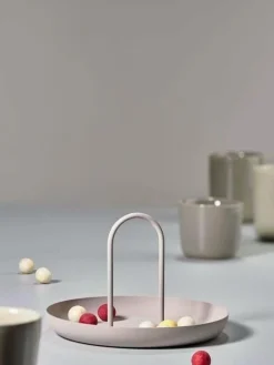 Bandeja de servir Singles Warm Grey con asa