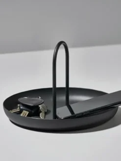 Bandeja de servir Singles Black con asa