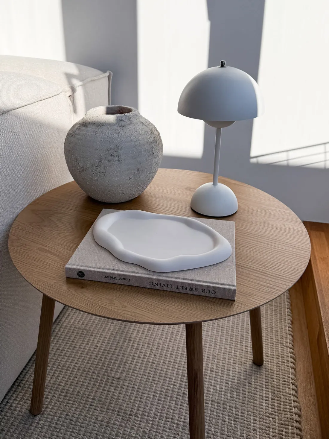 Bandeja decorativa artesanal Cloud