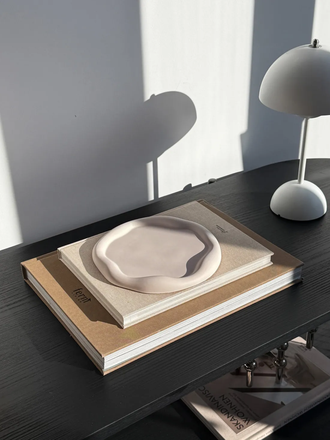 Bandeja decorativa artesanal Cloud