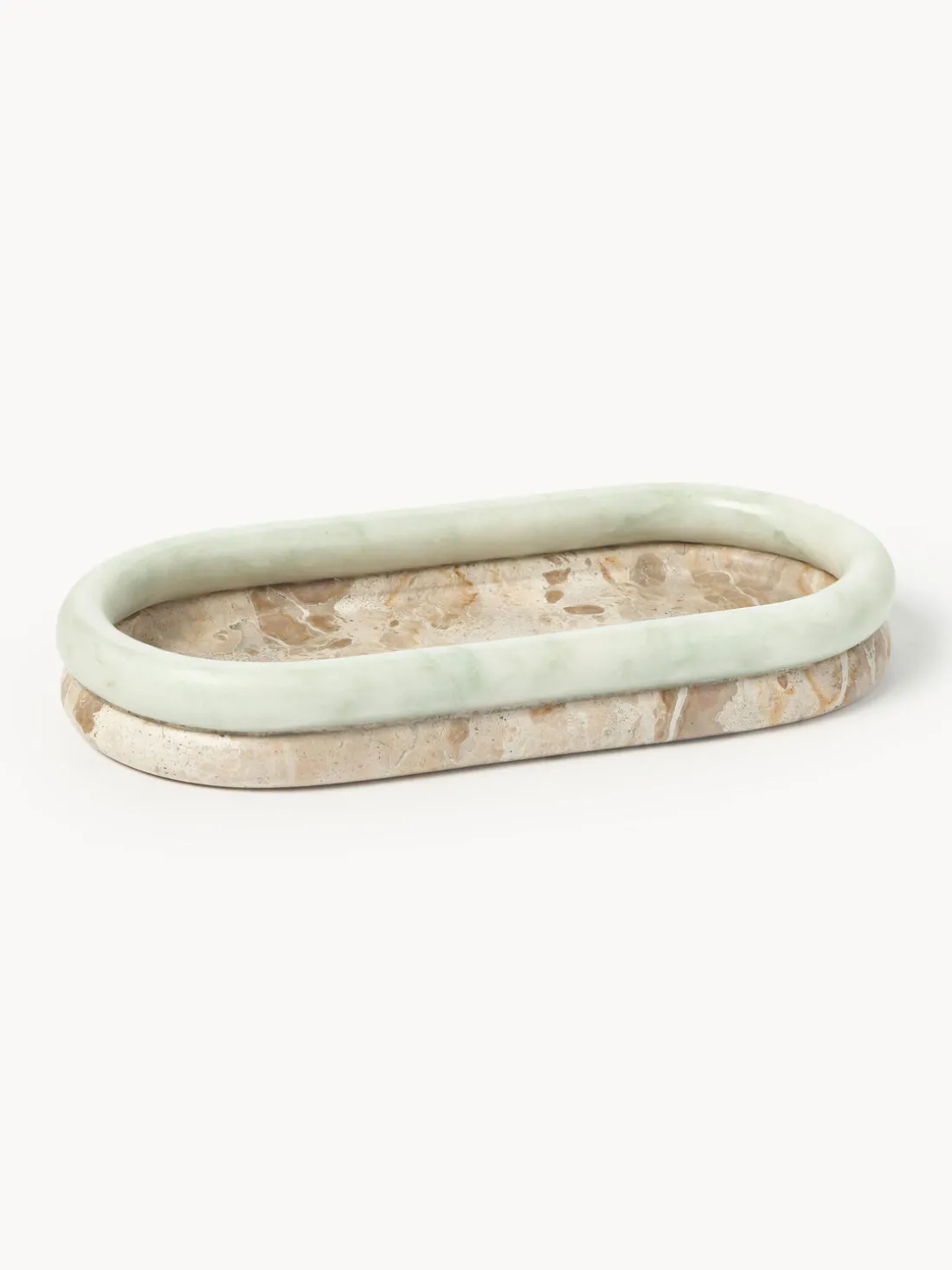 Bandeja decorativa de mármol Maba