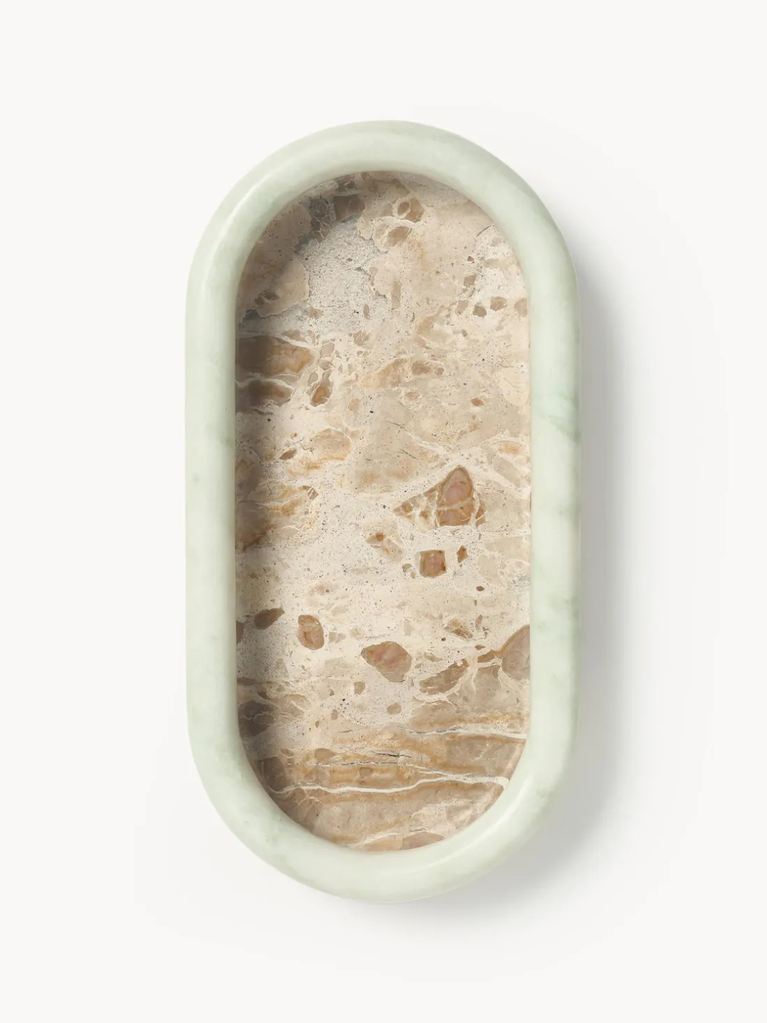 Bandeja decorativa de mármol Maba