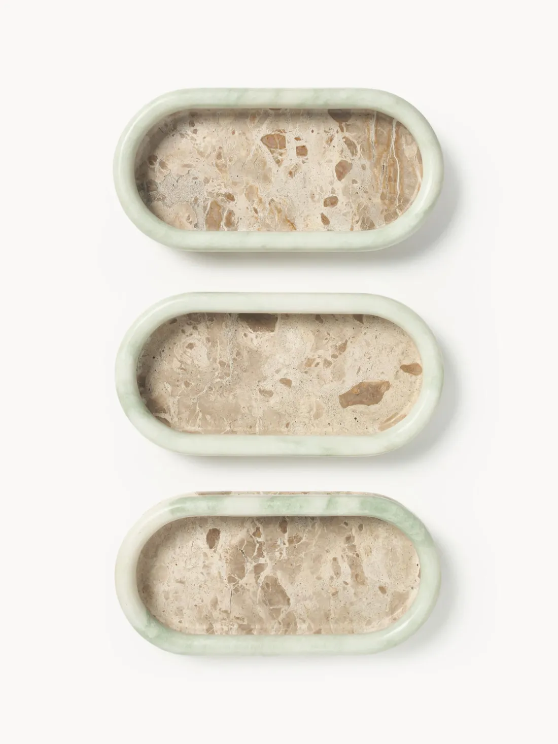 Bandeja decorativa de mármol Maba