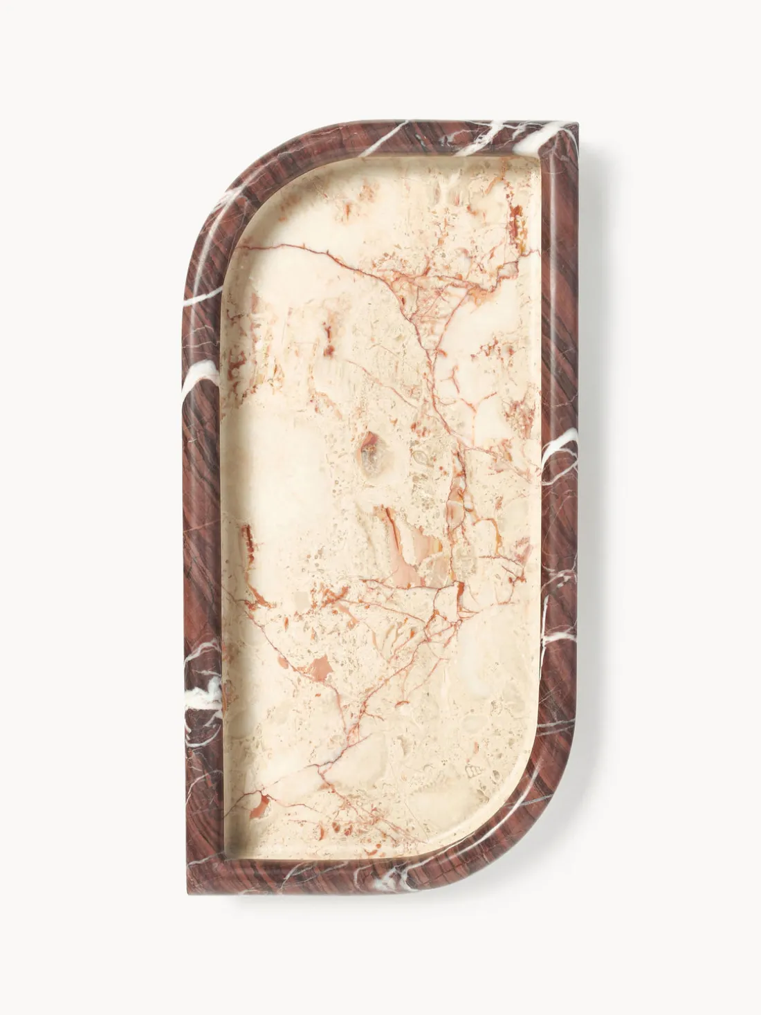 Bandeja decorativa de mármol Maba